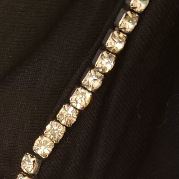 INC International Concepts Short-Sleeve Jewel-Embellished Black Top, XL - Picture 5 of 8